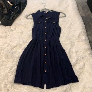 Navy blue casual dress